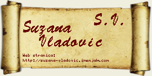 Suzana Vladović vizit kartica